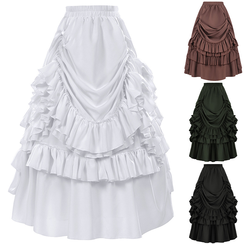 Women'S Fashion Victorian Era - 레트로 고딕 스타일 여성용 짧은 스커트,
