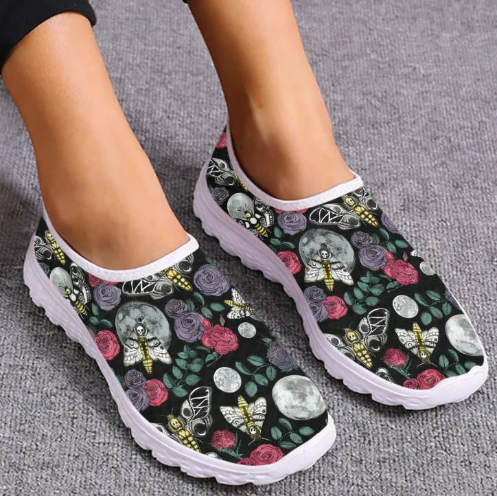 Women'S Fashion Tennis Shoes - 패션 컬러풀 그라데이션 컬러 나비 디자인