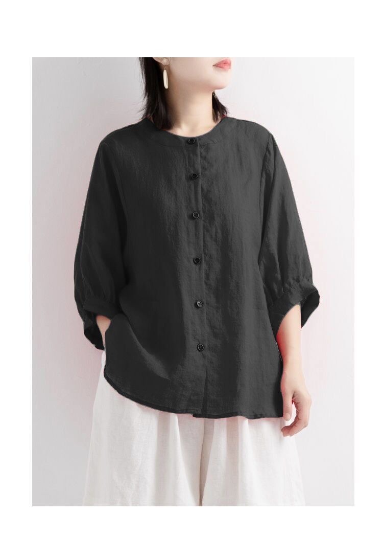 플러스 사이즈 여성용 솔리드 컬러 편안한 블라우스 루즈 - Women'S Fashion Jersey 리뷰 및 가격