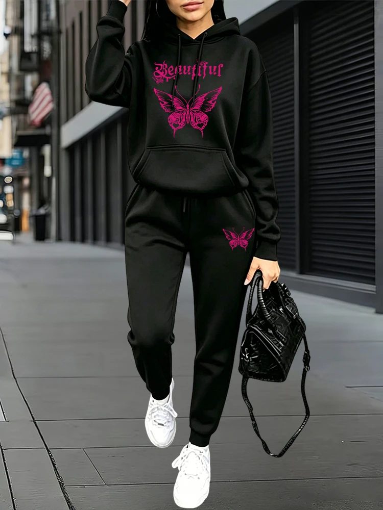 가을 겨울 데일리 캐주얼 스포츠 조거 세트 후드티 +  - Women'S Fashion For 2026 리뷰 및 가격