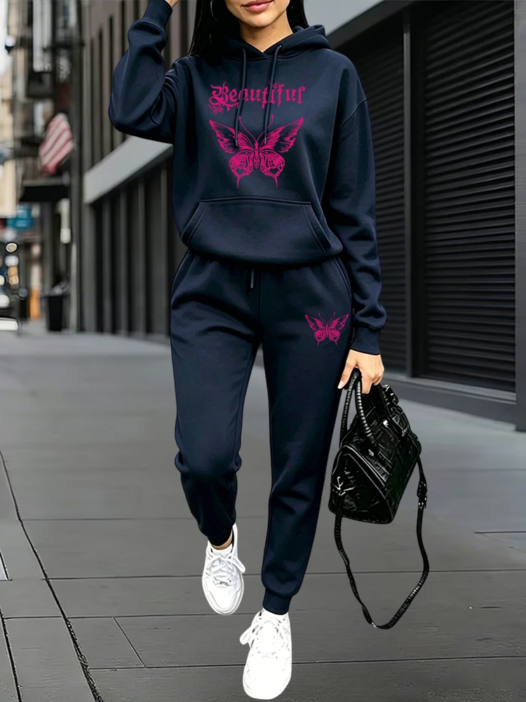 가을 겨울 데일리 캐주얼 스포츠 조거 세트 후드티 +  - Women'S Fashion For 2026 리뷰 및 가격