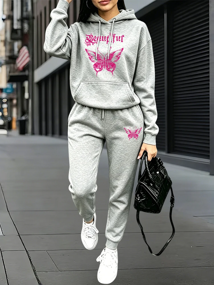 가을 겨울 데일리 캐주얼 스포츠 조거 세트 후드티 +  - Women'S Fashion For 2026 리뷰 및 가격