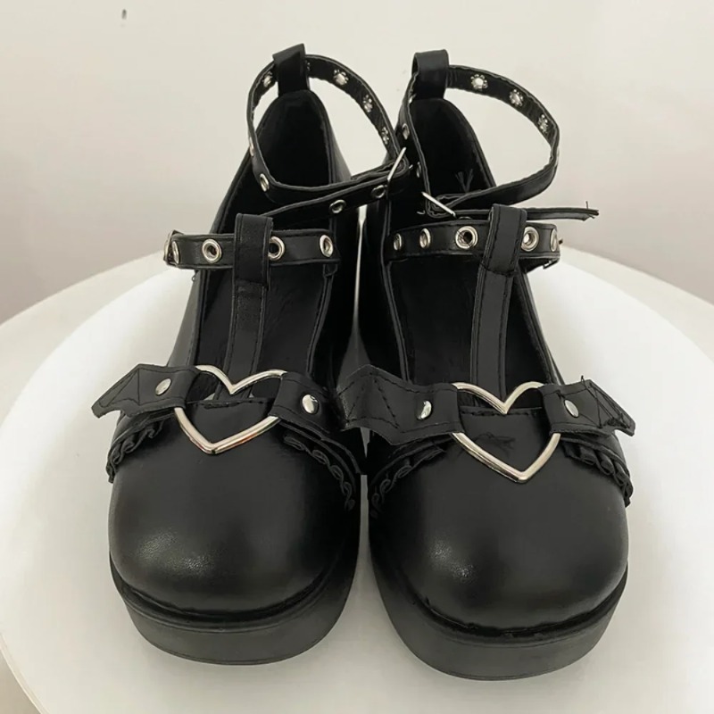 새로운 스위트 하트 버클 웨지 메리 제인 여성 핑크 티 - Women Fashion Store 리뷰 및 가격