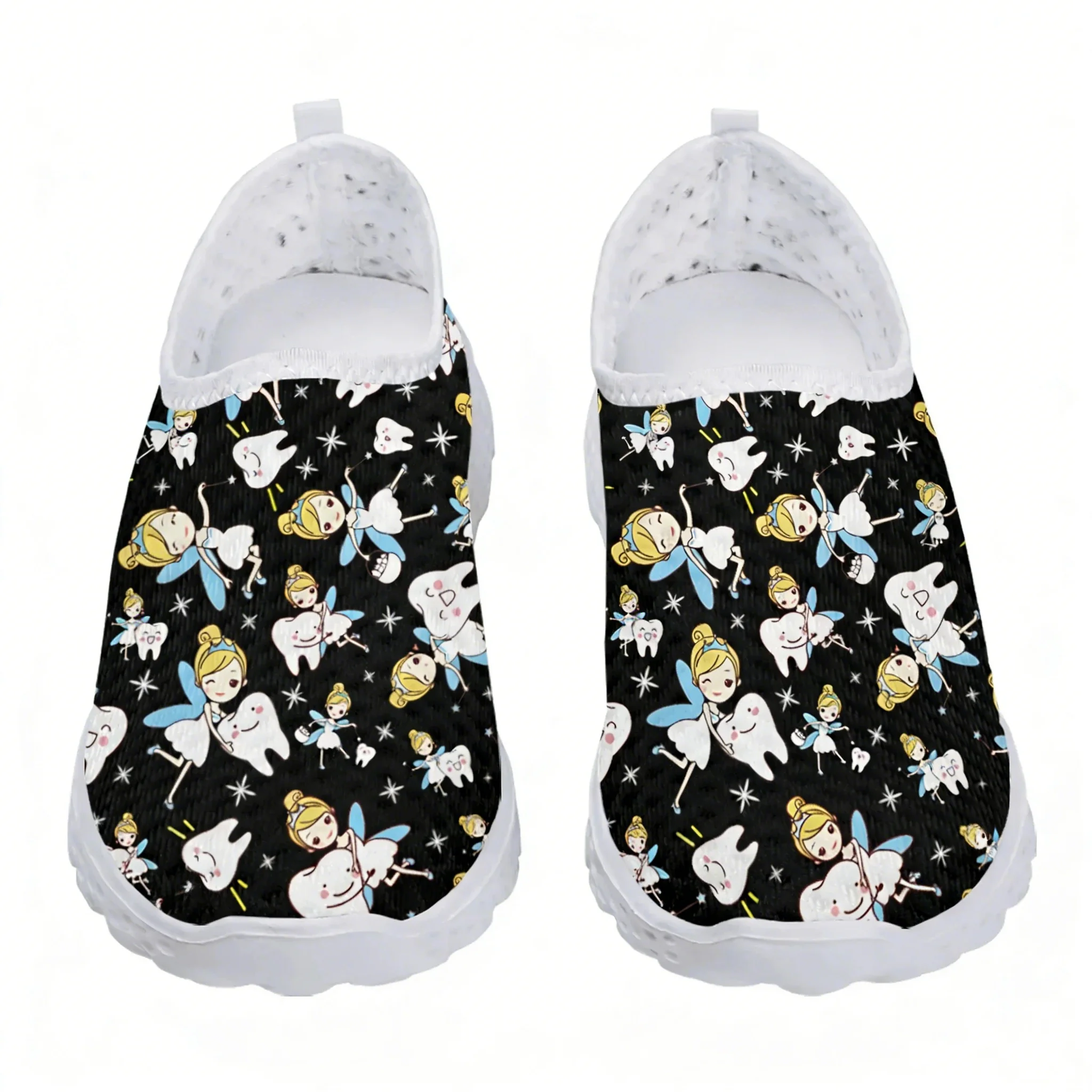 귀여운 만화 간호사 엘프/치아 메쉬 고품질 운동화 여성 - Women'S Fashion Tennis Shoes 리뷰 및 가격
