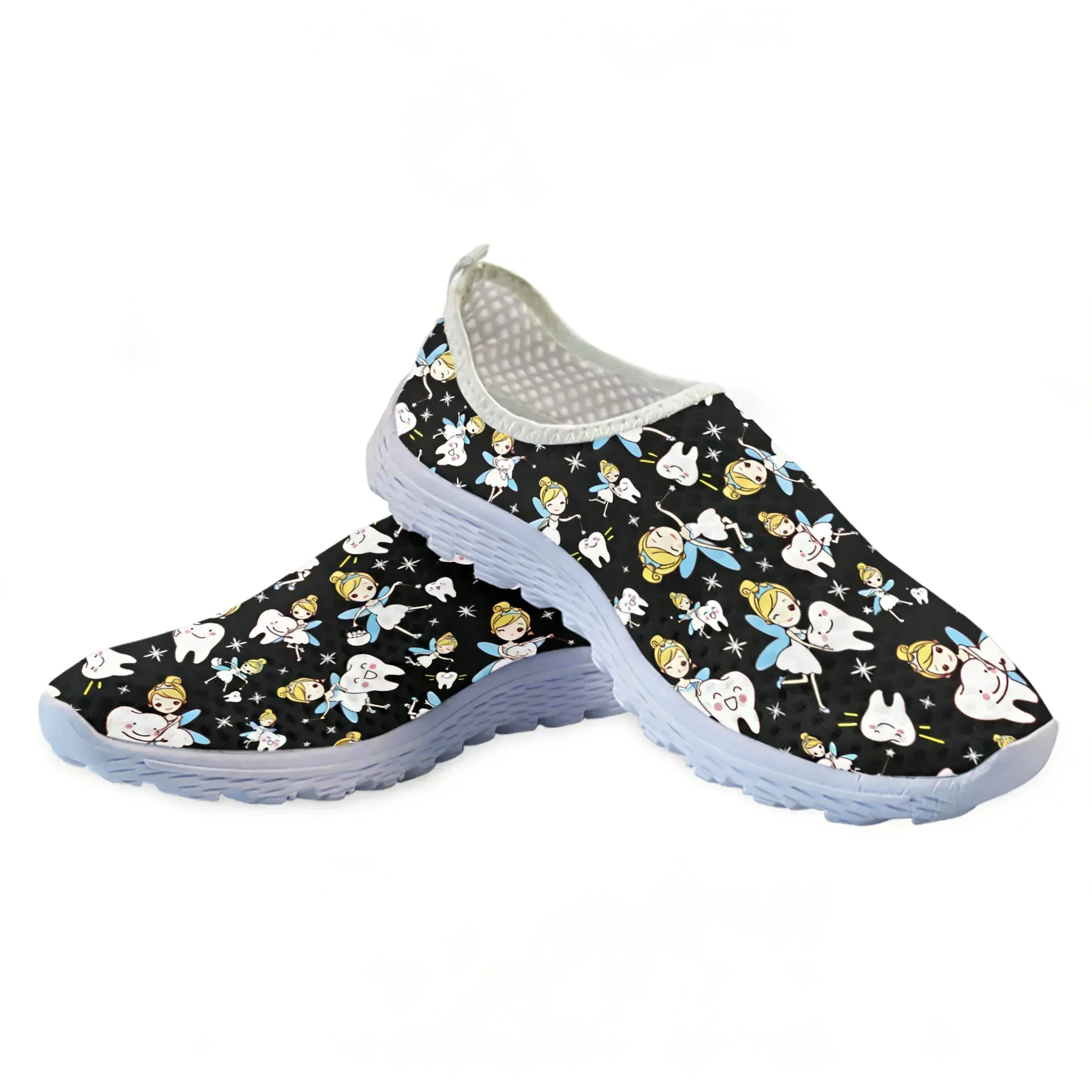 귀여운 만화 간호사 엘프/치아 메쉬 고품질 운동화 여성 - Women'S Fashion Tennis Shoes 리뷰 및 가격