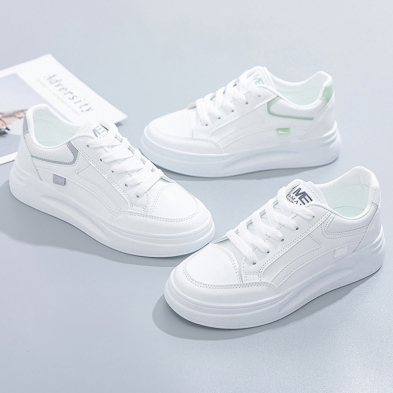 여성 신발 여름 두꺼운 단독 흰색 봄 가을 통기성 플랫 - Women'S Fashion Tennis Shoes 리뷰 및 가격