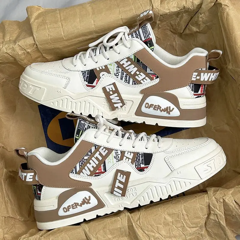 캐주얼 패션 가죽 스니커즈 새로운 스케이트 보드 남성  - Women'S Fashion Tennis Shoes 리뷰 및 가격