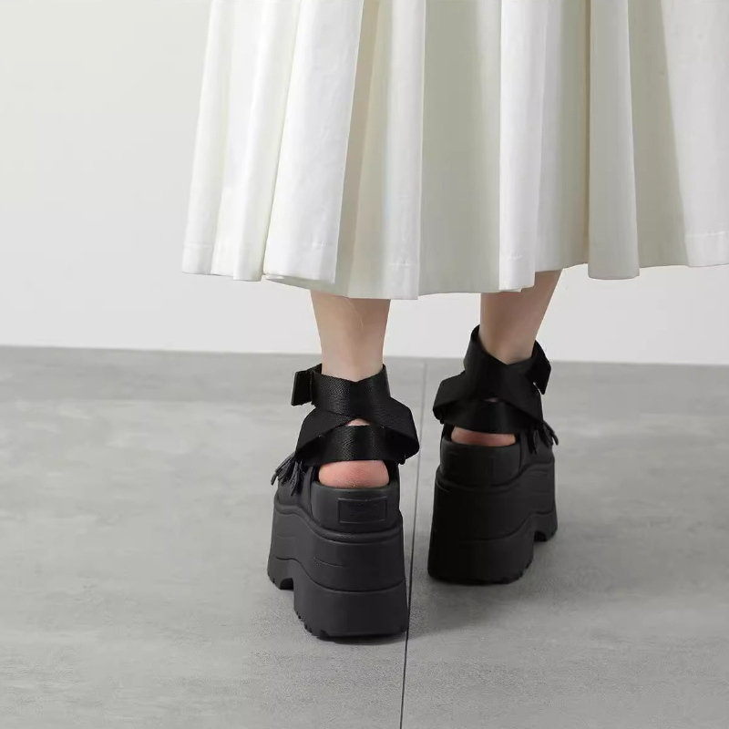 여성 여름 하이힐 샌들 야외 캐주얼 플랫폼 뮬 슈즈 여 - Women'S Fashion Velcro Sneakers 리뷰 및 가격