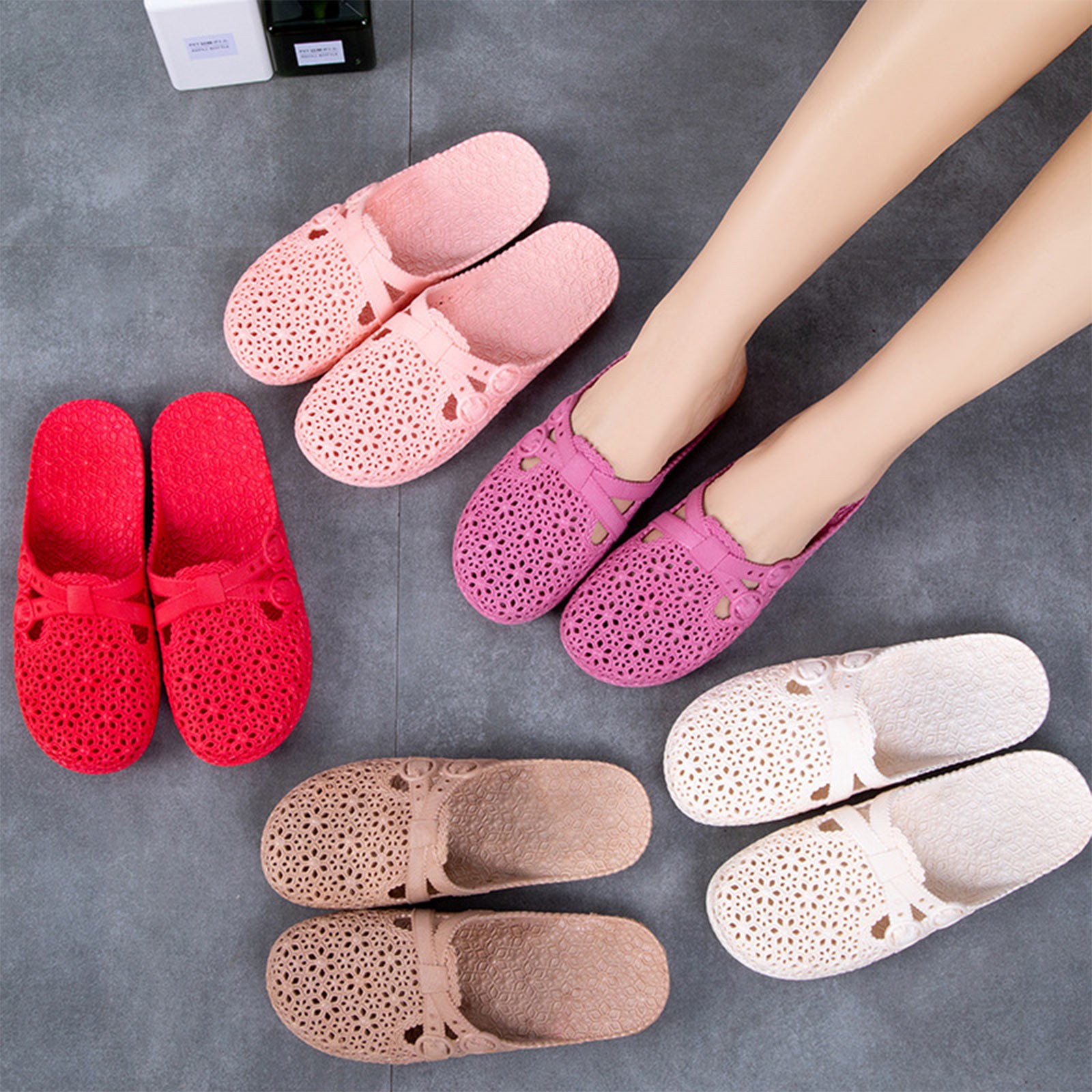 랩토 통기성 슬리퍼 여름 야외 천공 신발 홈 패션 캐주 - Women Fashion Store 리뷰 및 가격
