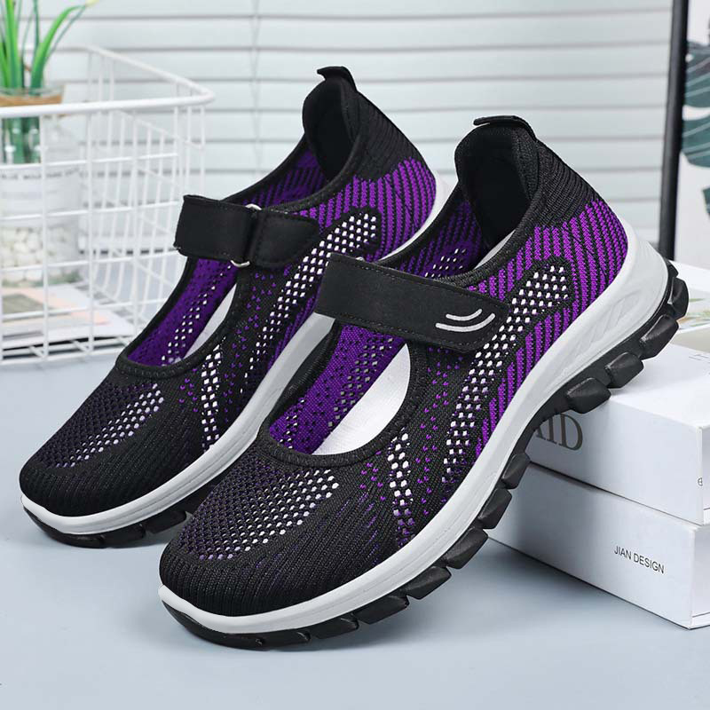 여름 여성용 통기성 메쉬 스포츠화 가벼운 벨크로 슬립온 - Women'S Fashion Velcro Sneakers 리뷰 및 가격