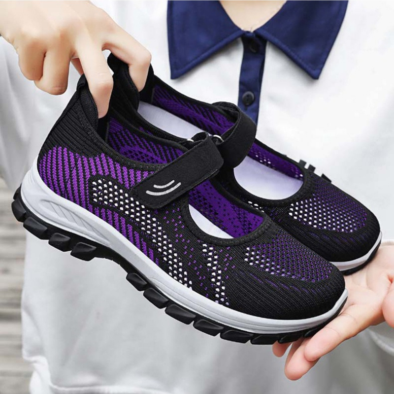 여름 여성용 통기성 메쉬 스포츠화 가벼운 벨크로 슬립온 - Women'S Fashion Velcro Sneakers 리뷰 및 가격