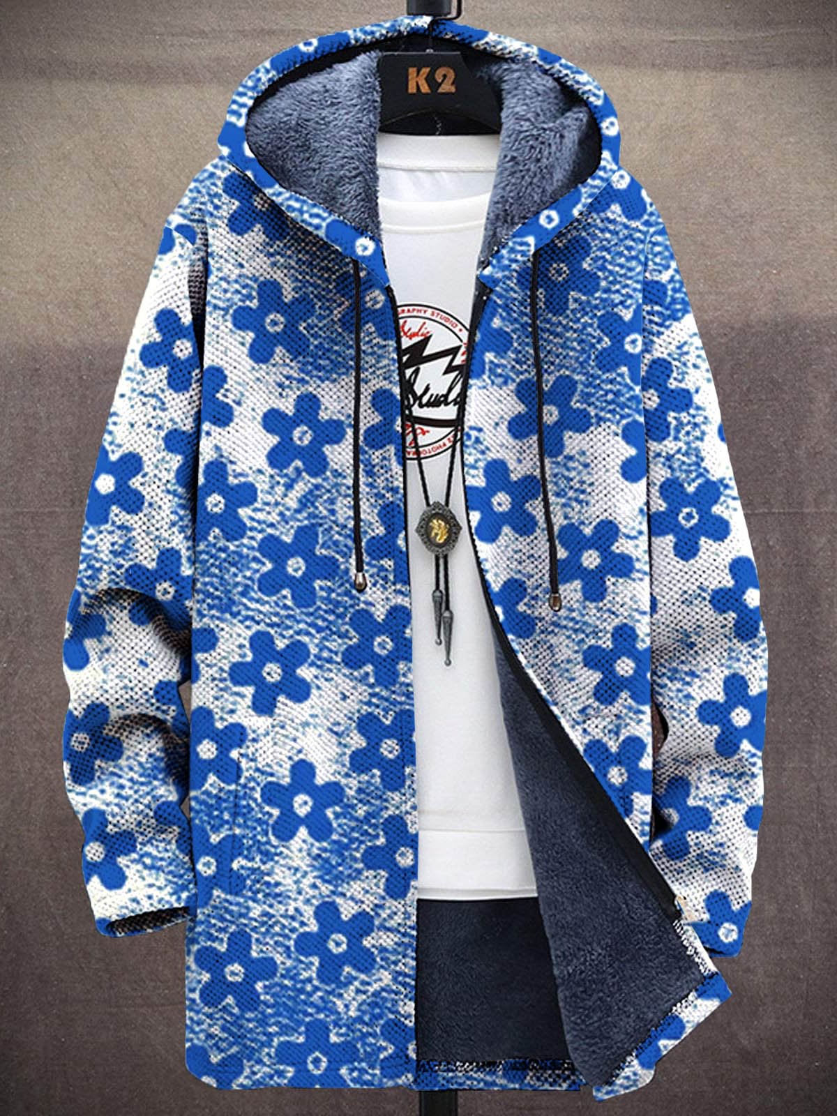 유니섹스 화려한 꽃무늬 플러시 스웨터 가디건 두꺼운 긴 - Longline Cardigan Knit 리뷰 및 가격