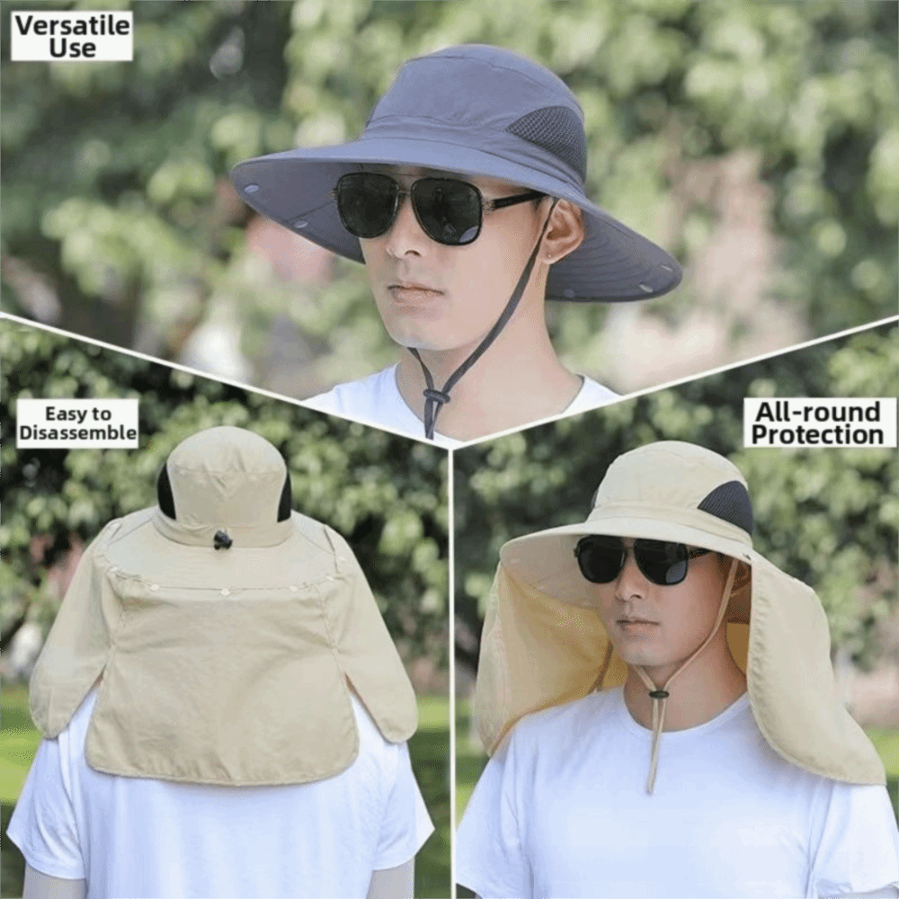 패션 의류 남성용 햇빛 가리개 모자 큰 챙 탈부착 가능 - Women Fashion Hats 리뷰 및 가격