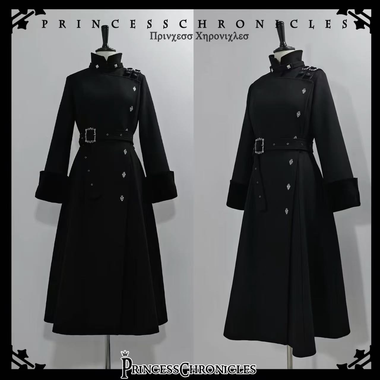 미적 고딕 스타일 우아한 롱 울 코트 여성 허리끈 슬리 - Women Fashion Jackets 리뷰 및 가격