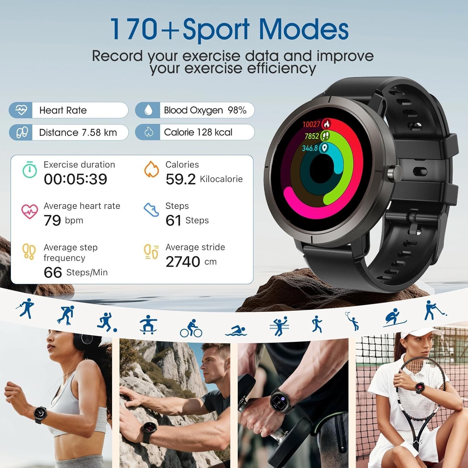 모리테크 GPS 스마트워치 AMOLED 1.32인치 B - Women'S Fashion Retailers 리뷰 및 가격