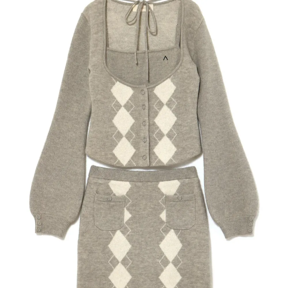 일본 신상 우아한 여성 3피스 세트 싱글 브레스티드 긴 - Longline Cardigan Knit 리뷰 및 가격