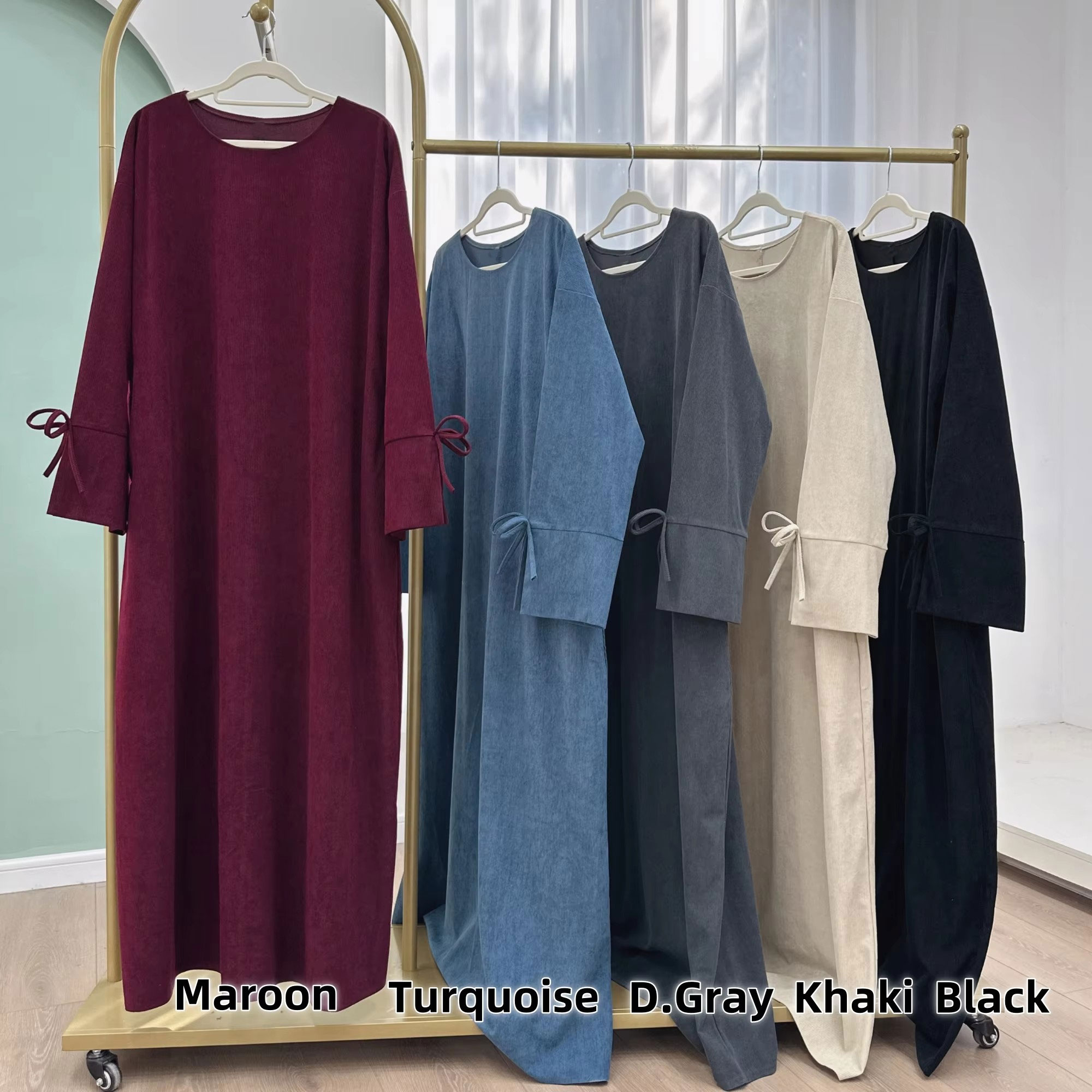 라마단 보우 매듭 두바이 Abaya 드레스 럭셔리 코듀 - Turkey Women Fashion 리뷰 및 가격