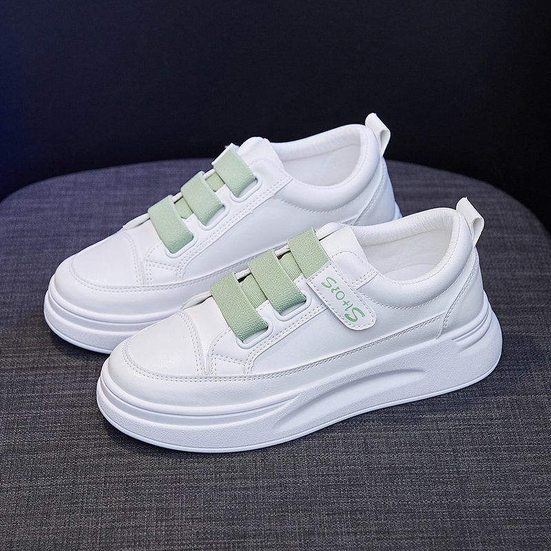 하이탑 화이트 스니커즈 2025 여성용 봄 가을 두꺼운 - Women'S Fashion Velcro Sneakers 리뷰 및 가격