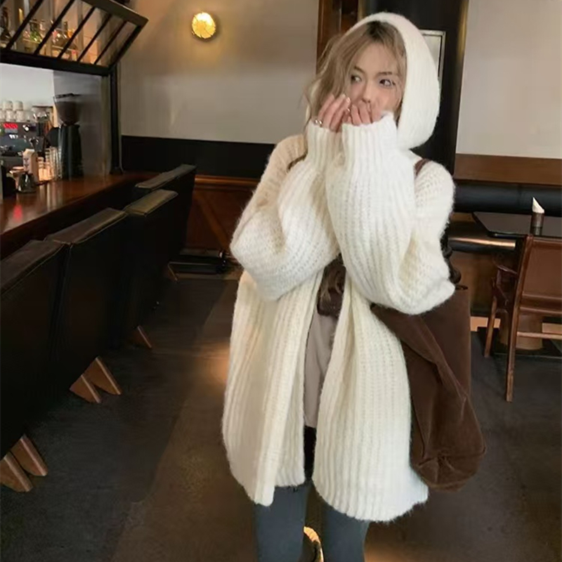 Chunky Knit Open Front 후드 가디건  - Longline Cardigan Knit 리뷰 및 가격