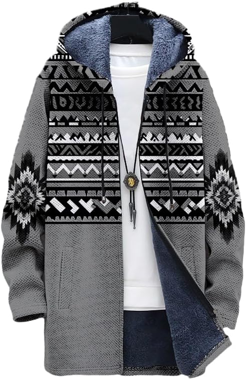 남성용 아즈텍 재킷 가디건 웨스턴 카우보이 후드 플리스 - Longline Cardigan Knit 리뷰 및 가격