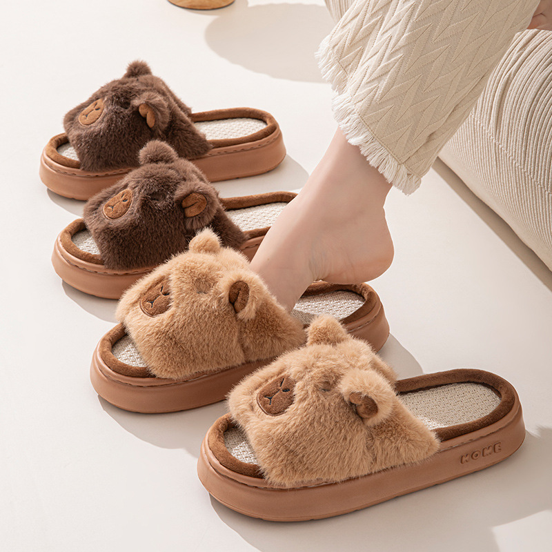 헴프 카툰 여성 슬리퍼 홈 플랫 캐주얼 봄 여름 럭셔리 - Women Fashion Store 리뷰 및 가격